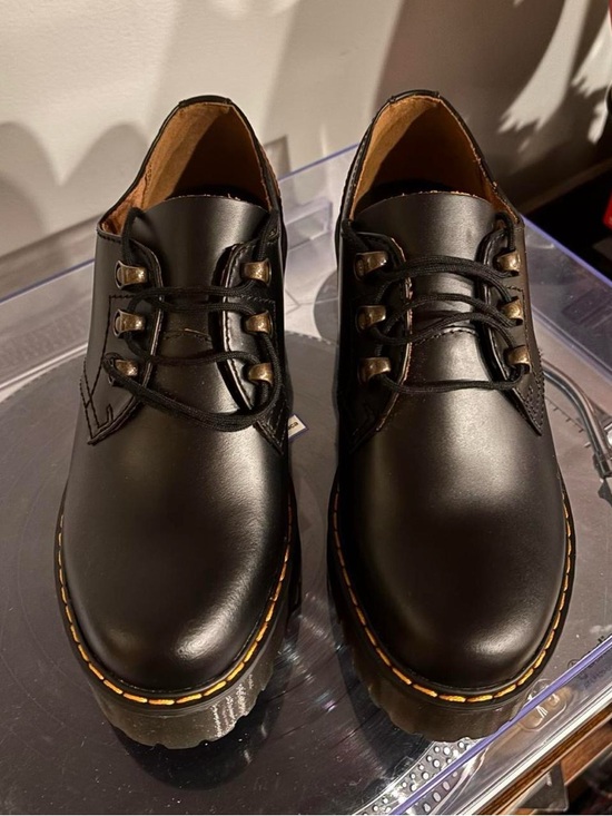 Dr. Martens Women's Black Lace-Up Chunky Platform Boots - Picture 2 of 6